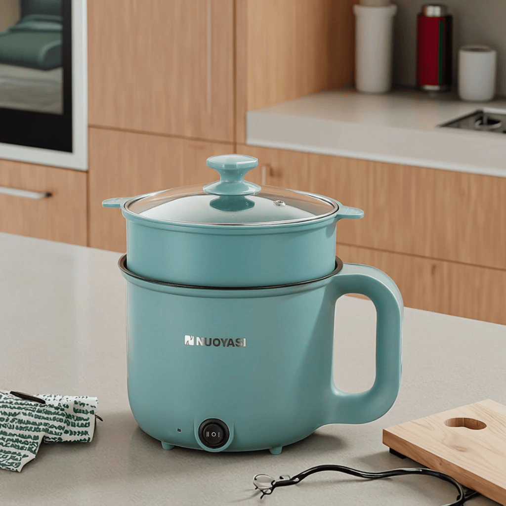 1.8 Liter Electric Cooking Pot with steamer 