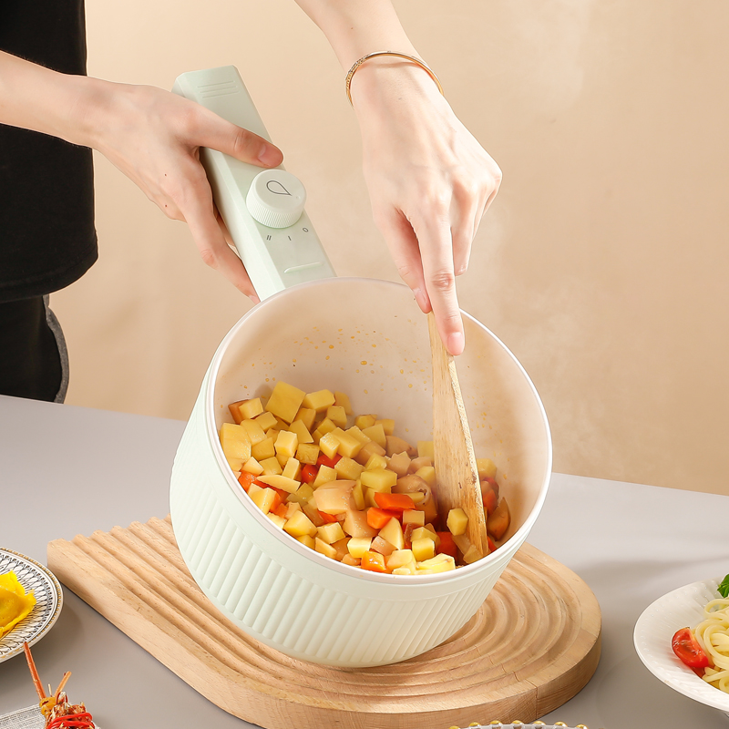 Electric Pot Large Capacity 2L Non-stick Strong Power 600W Multi-purpose with Steamer