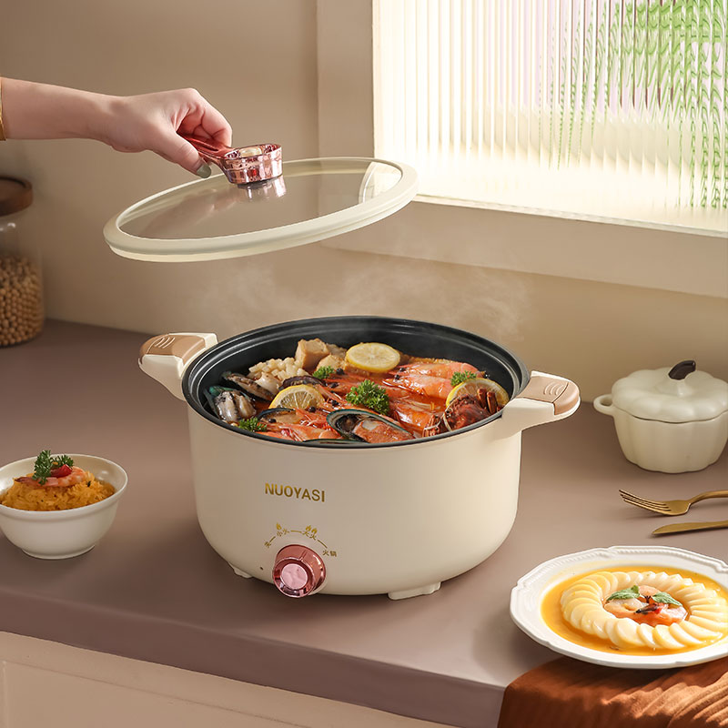 1000W 5L Large Capacity Electric Pressure Cookers Rice Cookers Wooden Kitchen Gift