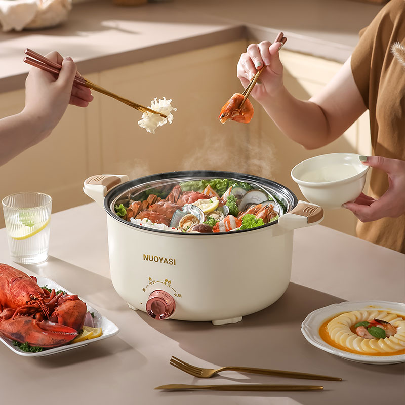 1000W 5L Large Capacity Electric Pressure Cookers Rice Cookers Wooden Kitchen Gift