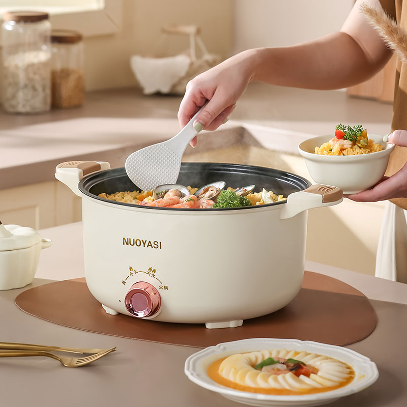 1000W 5L Large Capacity Electric Pressure Cookers Rice Cookers Wooden Kitchen Gift