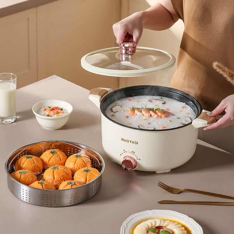 1000W 5L Large Capacity Electric Pressure Cookers Rice Cookers Wooden Kitchen Gift