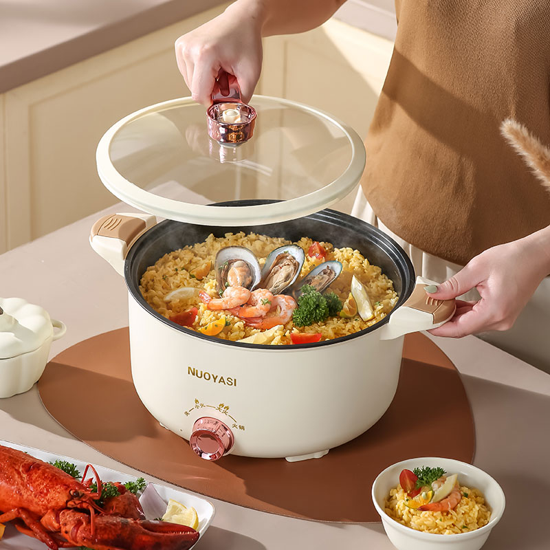 1000W 5L Large Capacity Electric Pressure Cookers Rice Cookers Wooden Kitchen Gift