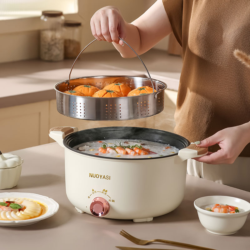 1000W 5L Large Capacity Electric Pressure Cookers Rice Cookers Wooden Kitchen Gift