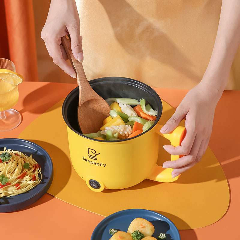 Dormitory Electric Rice Cooker With Steam 1.8 Liter and Household Electric Hot Pot