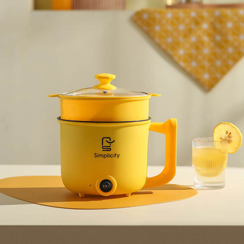 Dormitory Electric Rice Cooker With Steam 1.8 Liter and Household Electric Hot Pot