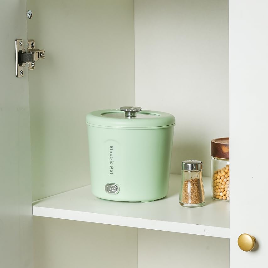 Hot Pot Electric, 1L Mini Ramen Cooker, 450W Rapid Noodles Cooker