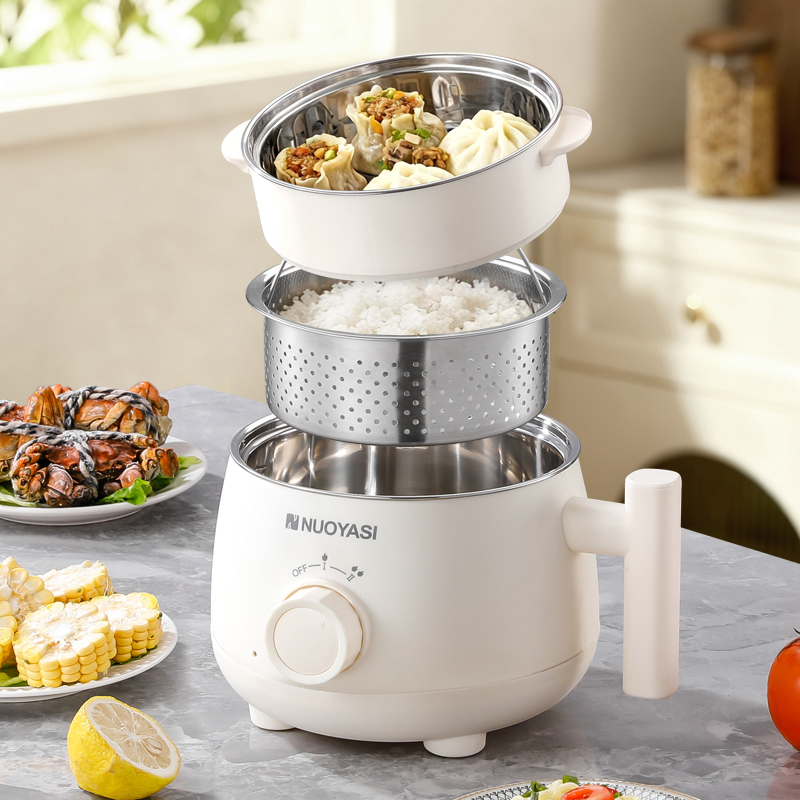 Electric Hot Pot Multifunction Triple Steam and Wholesale Electric rice cooking pot