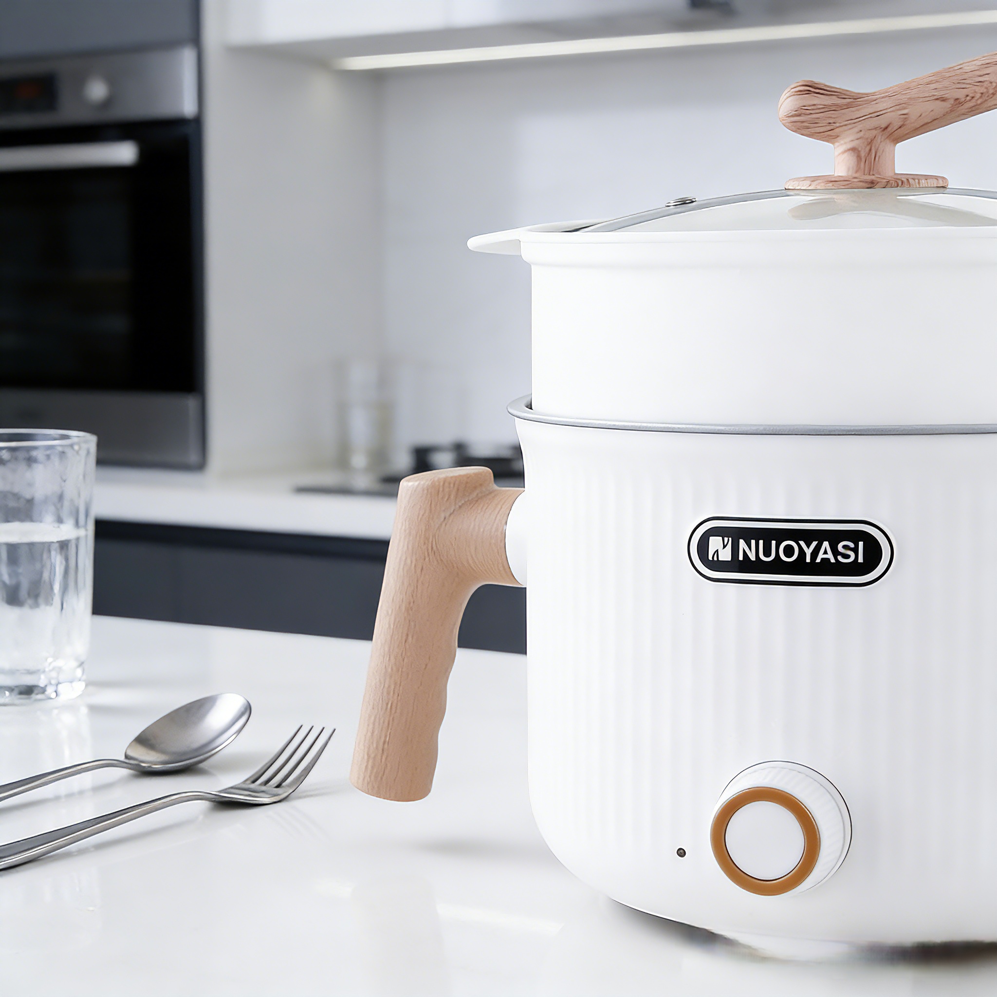 Manufacturing Electric Cooking Pot with steam and Temperated Glass Lid