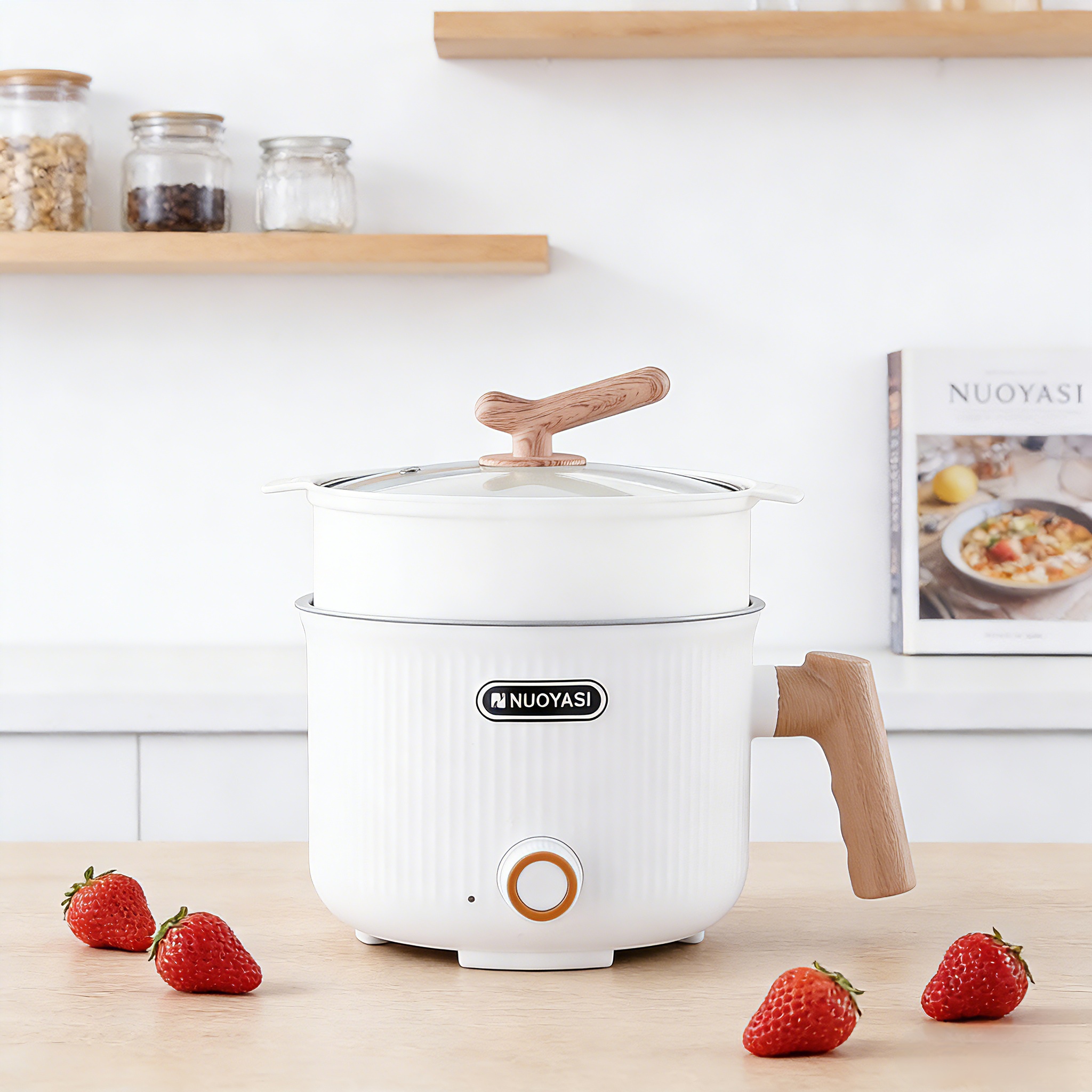 Manufacturing Electric Cooking Pot with steam and Temperated Glass Lid