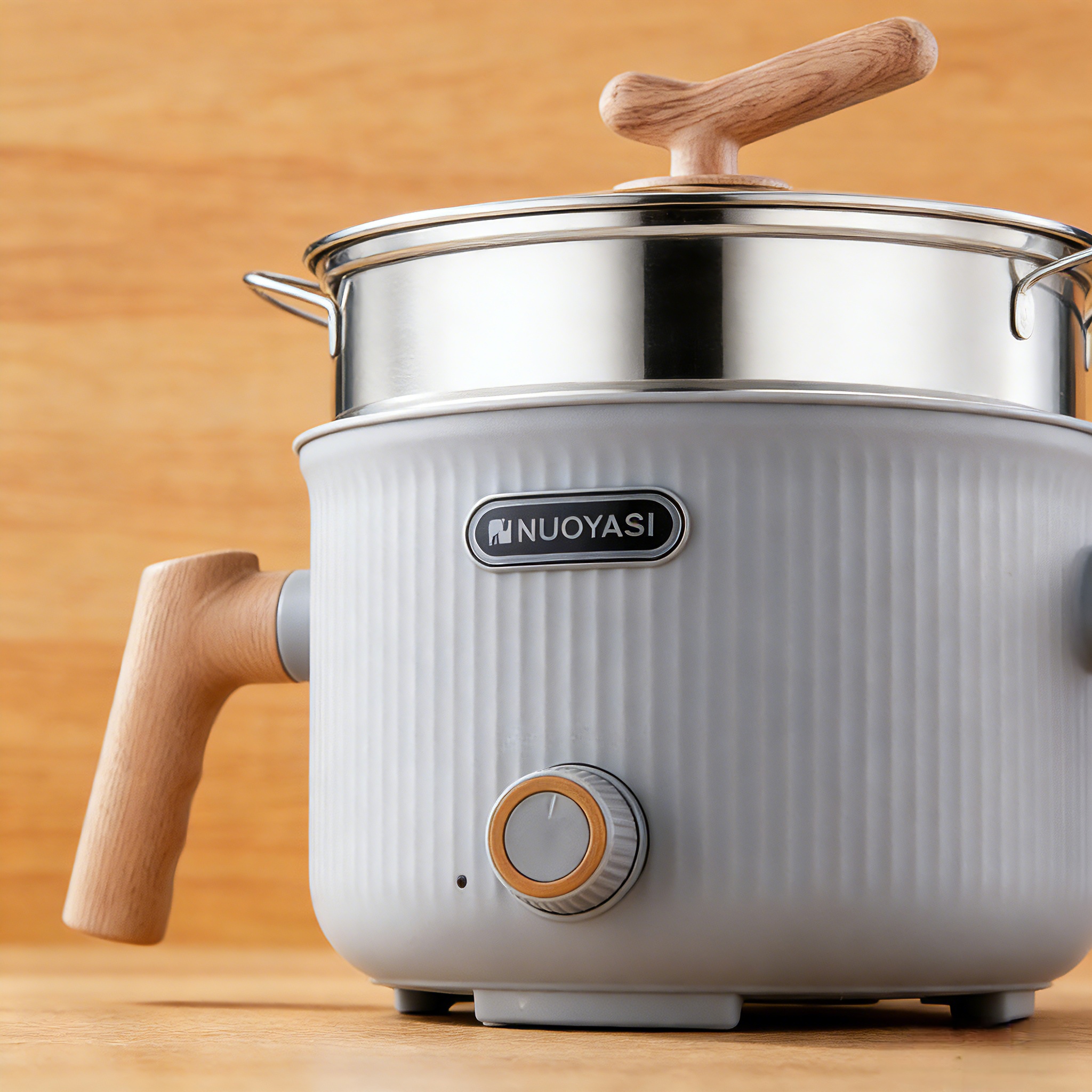 Manufacturing Electric Cooking Pot with steam and Temperated Glass Lid