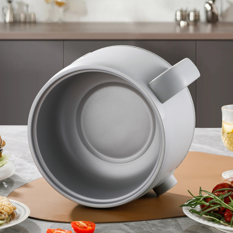 Household Electric Cooking Pot with Stainless Steel 304 Inner and Basket Steam Grid